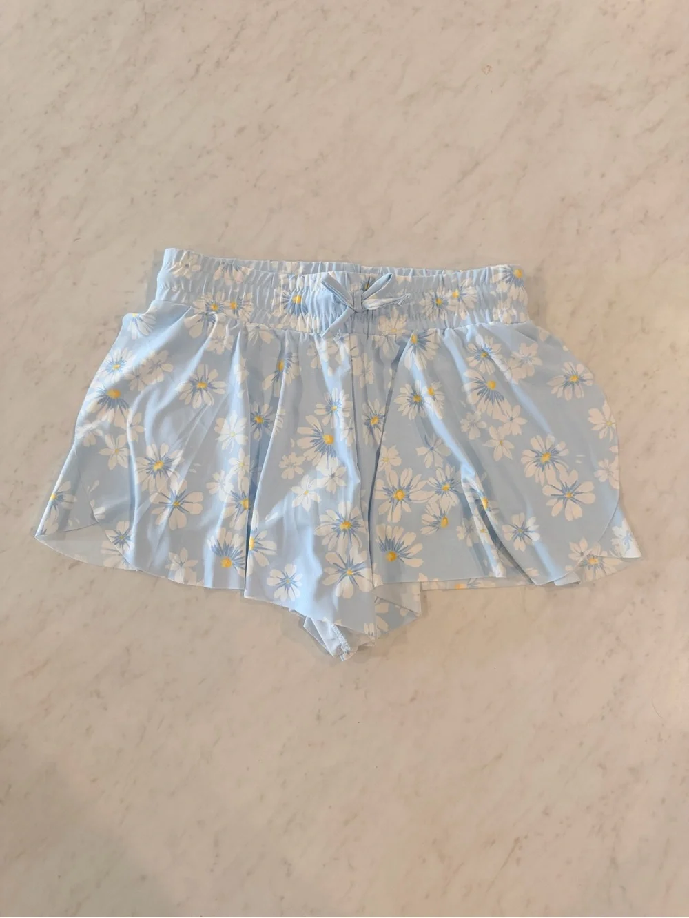 btween Light Blue Daisy Flutter Shorts